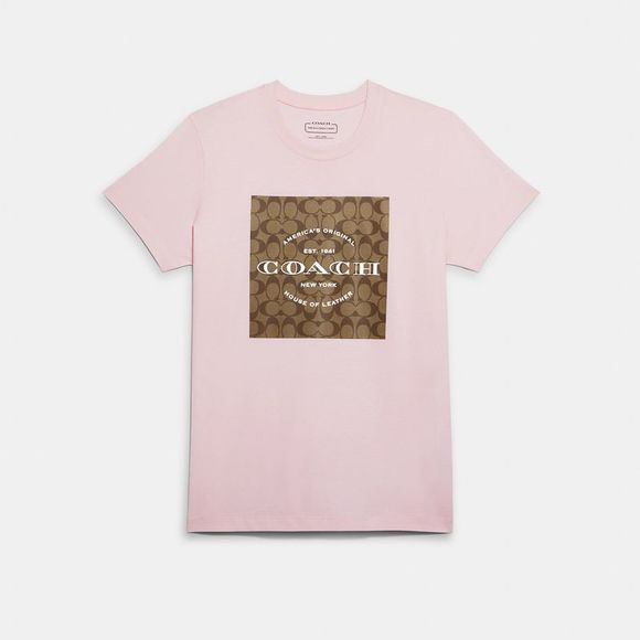 COACH Tops - NWT Coach Outlet Signature T Shirt In Organic Cotton